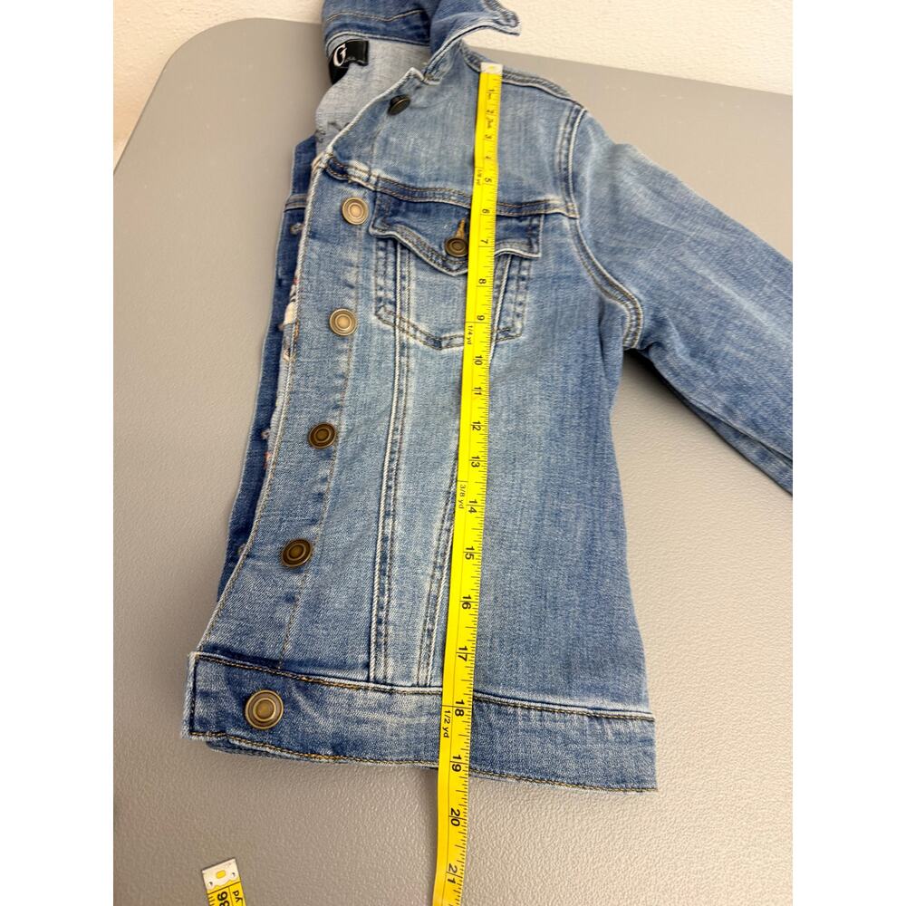 Tiger Embroidered Denim Jacket Floral Statement Y2K XS Boutique - Picture 7 of 10